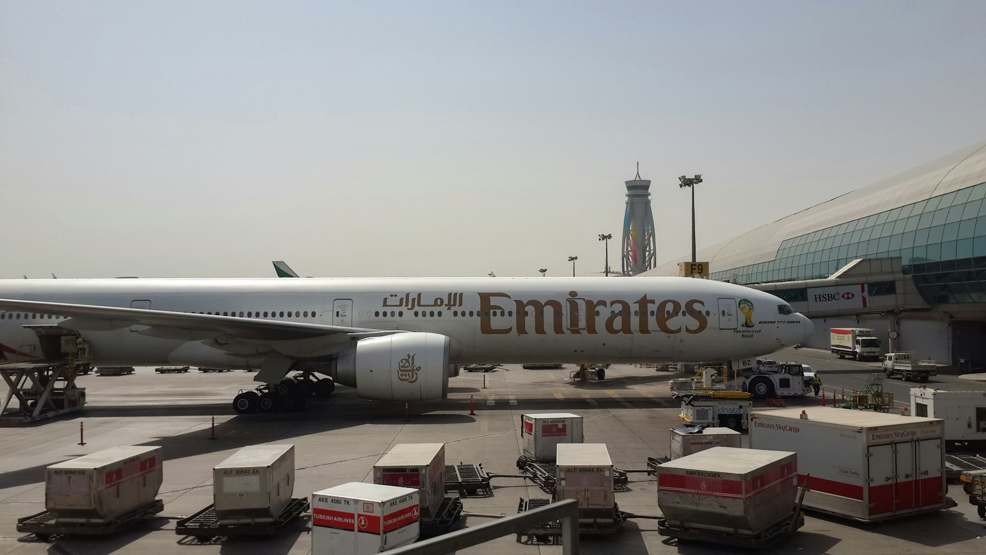 an airplane at the Al Maktoum International Airport Dubai