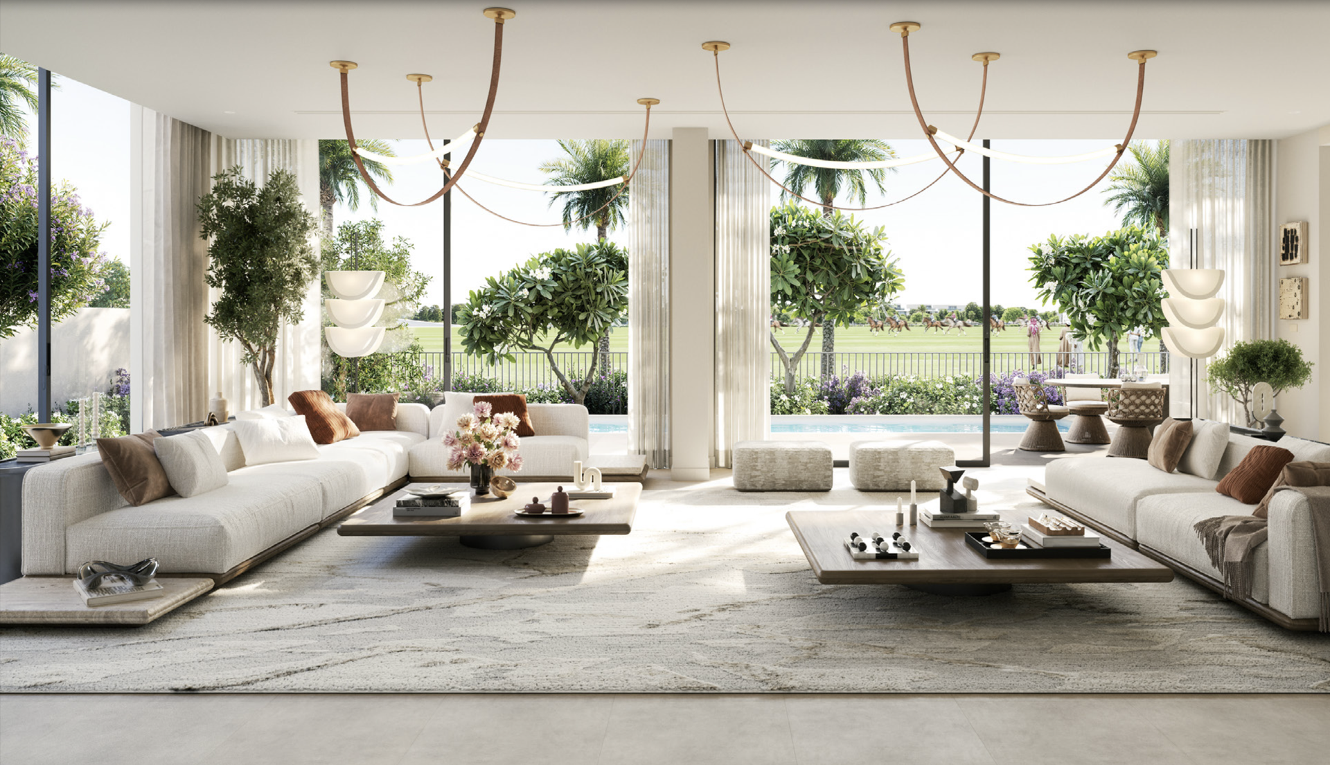 A master bedroom in Grand Polo Club & Resort townhouse