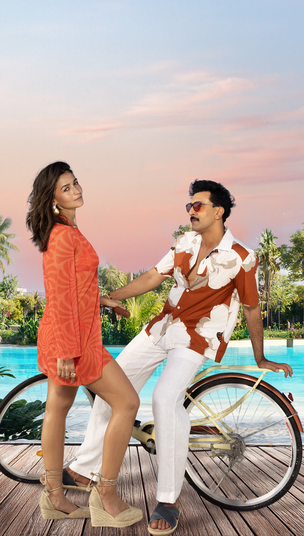 Alia  Bhatt and Ranbir Kapoor shooting for Damac Islands 2